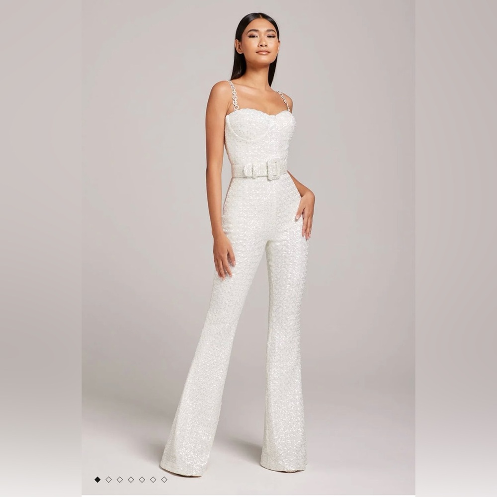 Nadine Merabi Lucinda White Jumpsuit